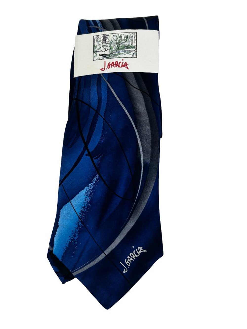J. Garcia 100% Silk Necktie Ltd Ed Watercolor Collection Courtyard Performance 9 - Picture 2 of 12